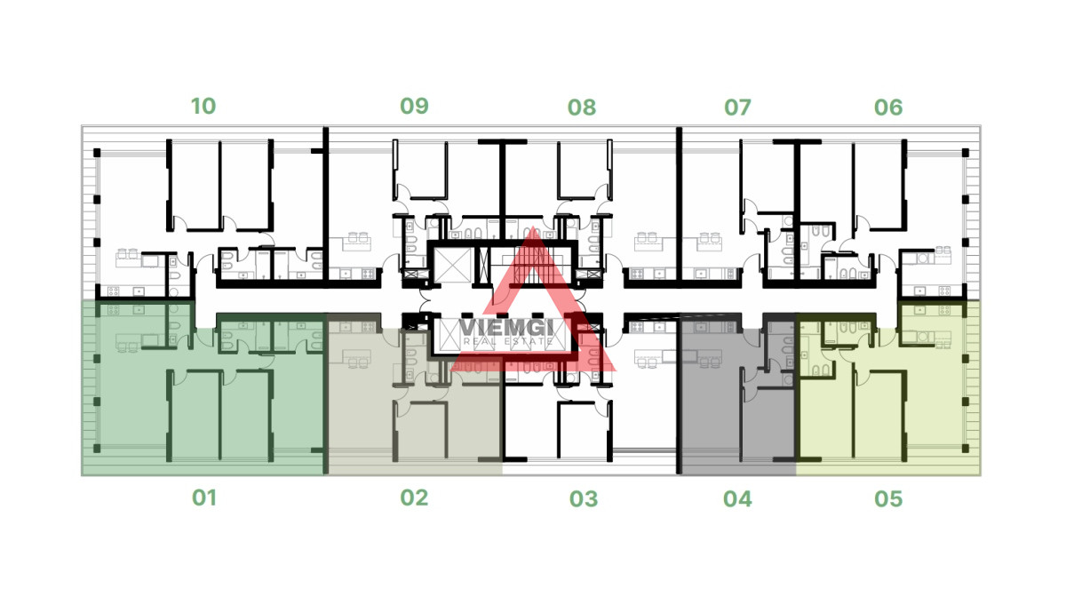 Apartamento ID.353 - En venta apartamento de 2 dormitorios,  con agradable vista en Mansa, Punta del Este