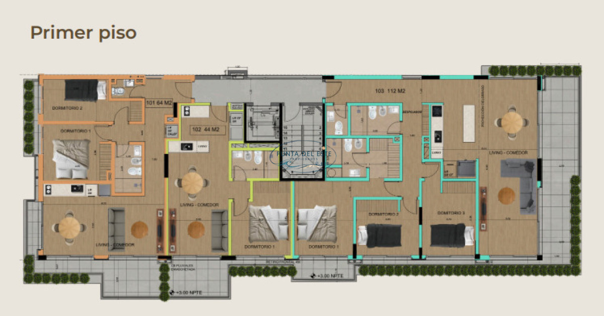 Apartamento ID.137 - PROYECTO MODELO, nuevo lanzamiento en Punta del Este, en el corazon de la Peninsula