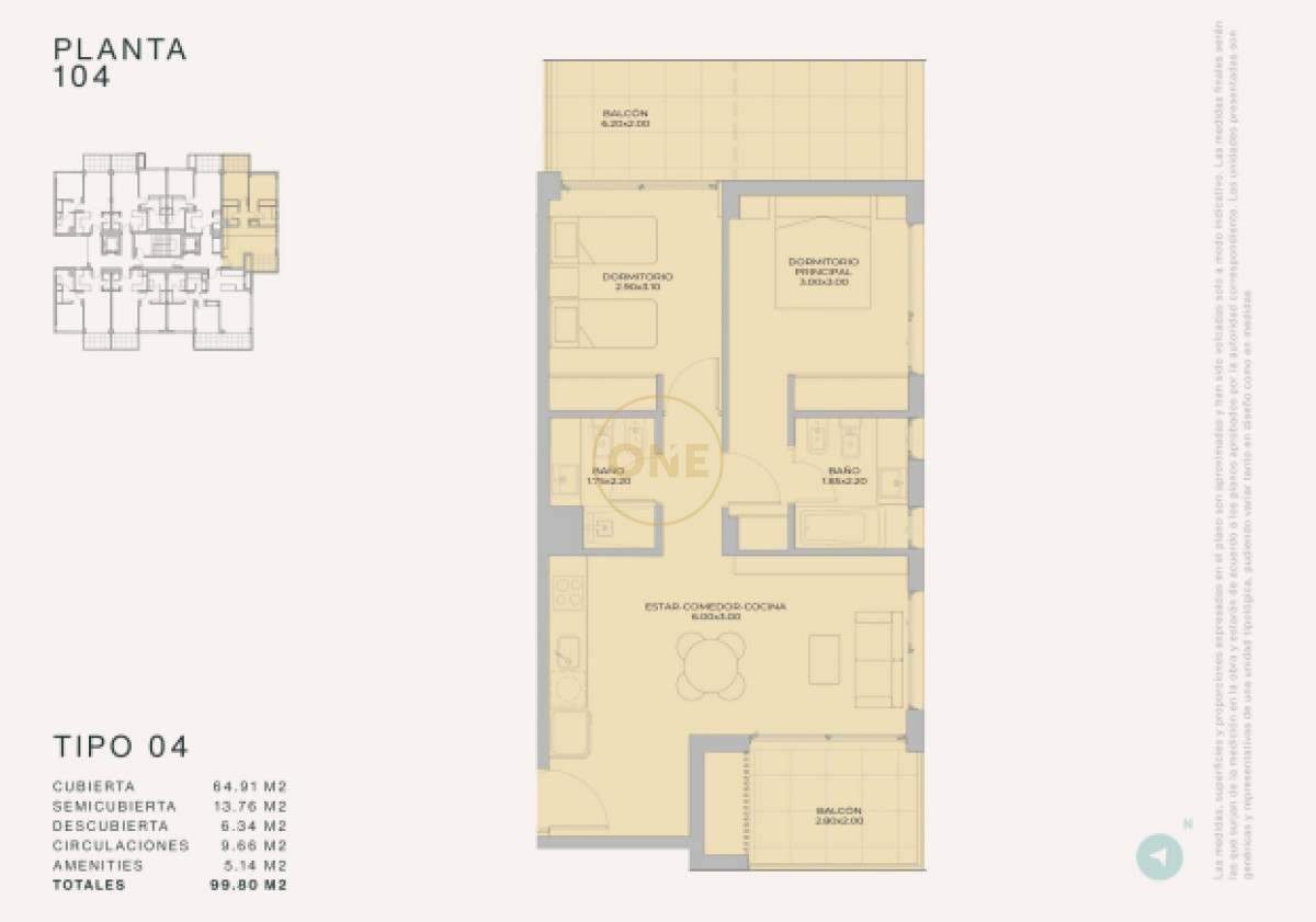 Apartamento ID.1995 - Lanzamiento en Peninsula - Margherita A Mare Residences, departamento de 1 dorm