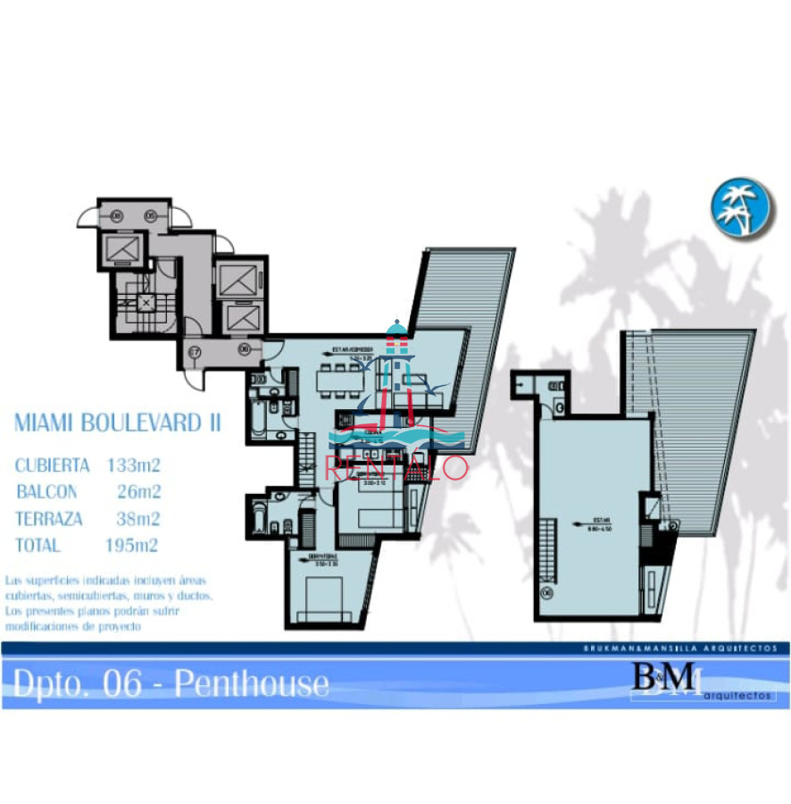 Apartamento ID.338 - Penthouse en punta del este en venta 4 dormitorios