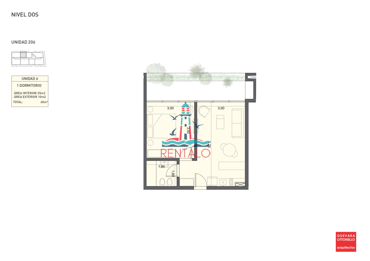 Apartamento ID.440 - Apartamento de 1 dormitorio en Punta del este en venta a estrenar oportunidad 