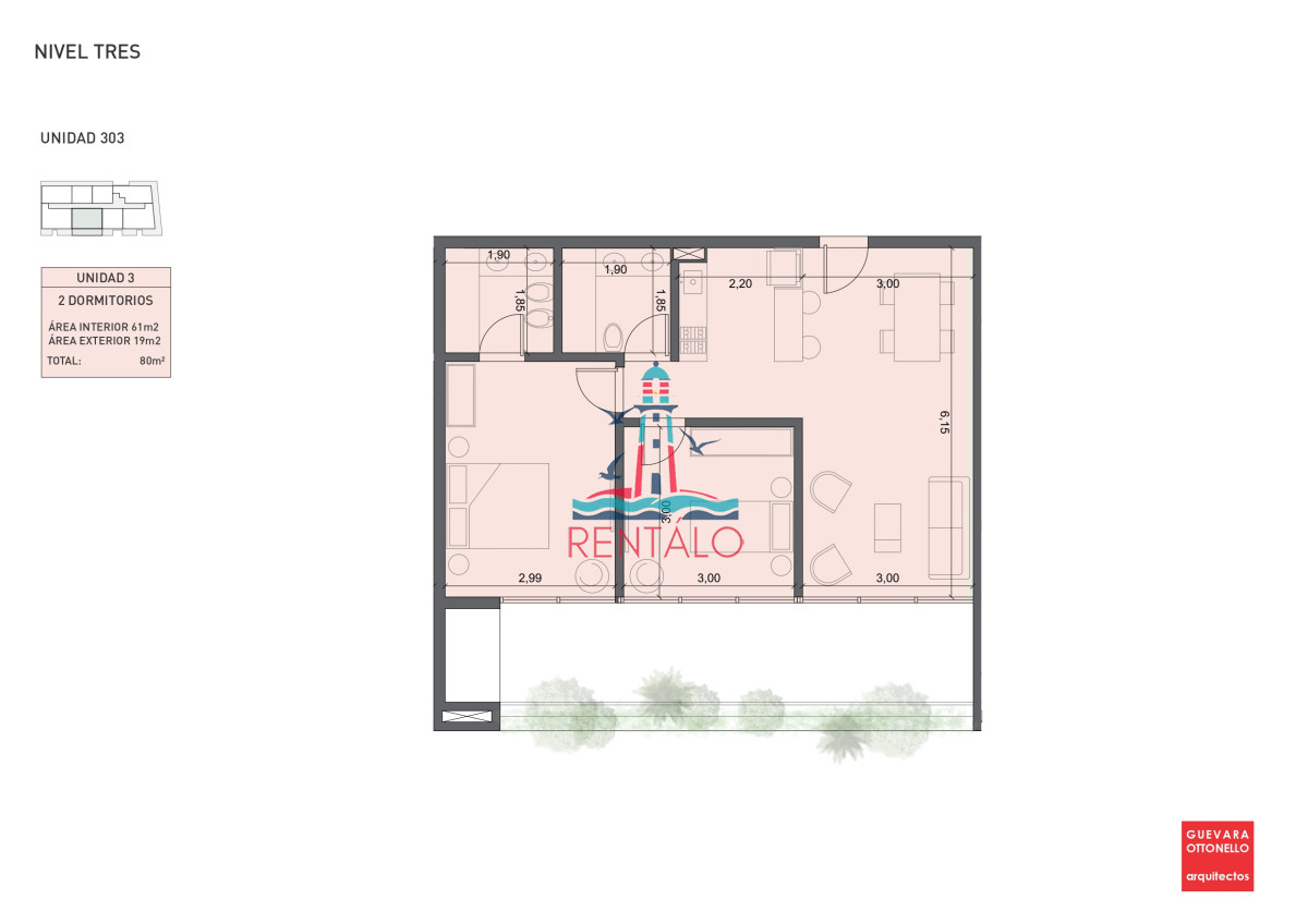 Apartamento ID.440 - Apartamento de 1 dormitorio en Punta del este en venta a estrenar oportunidad 