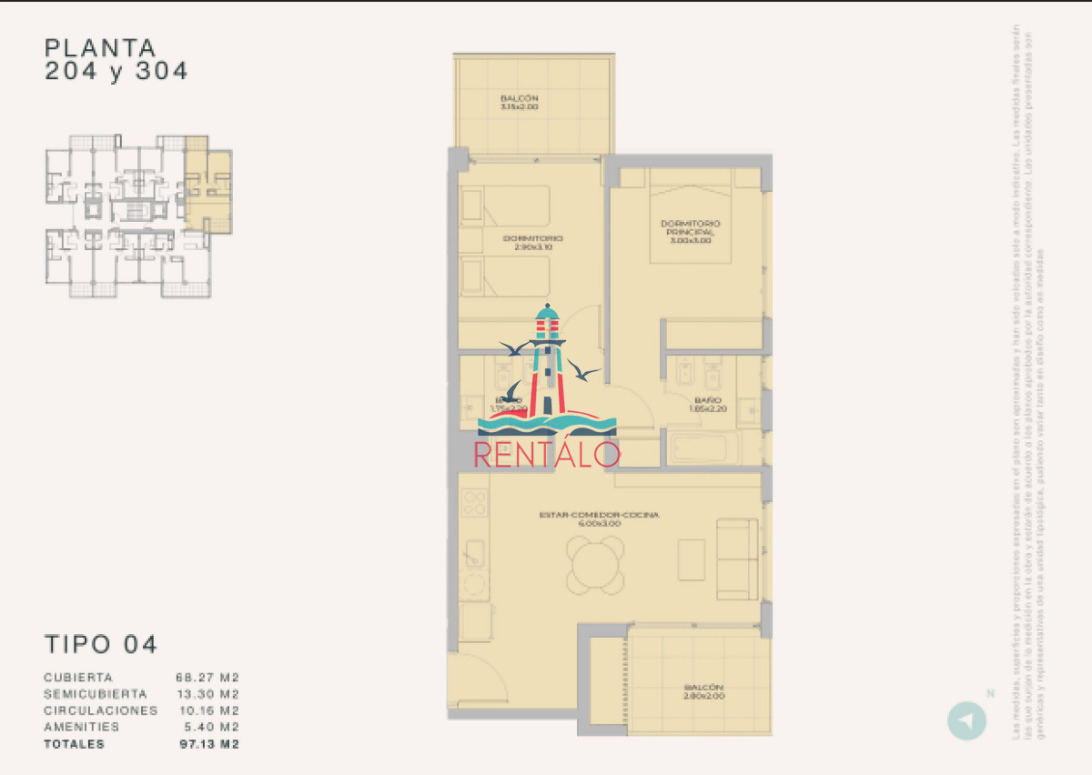 Apartamento ID.527 - Apartamento de 1 dormitorio en pozo en Punta del este