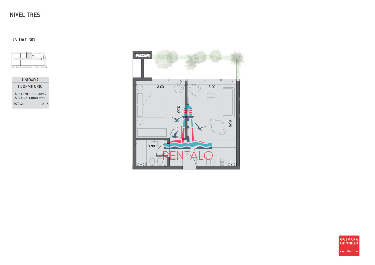 Apartamento ID.440 - Apartamento de 1 dormitorio en Punta del este en venta a estrenar oportunidad 