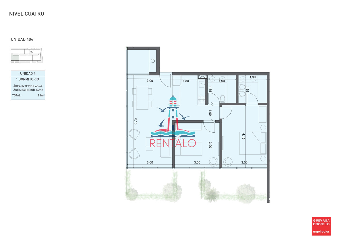 Apartamento ID.440 - Apartamento de 1 dormitorio en Punta del este en venta a estrenar oportunidad 