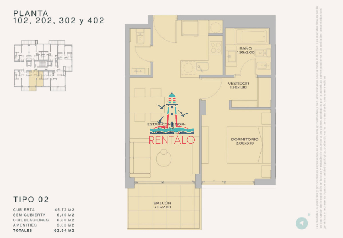 Apartamento ID.527 - Apartamento de 1 dormitorio en pozo en Punta del este