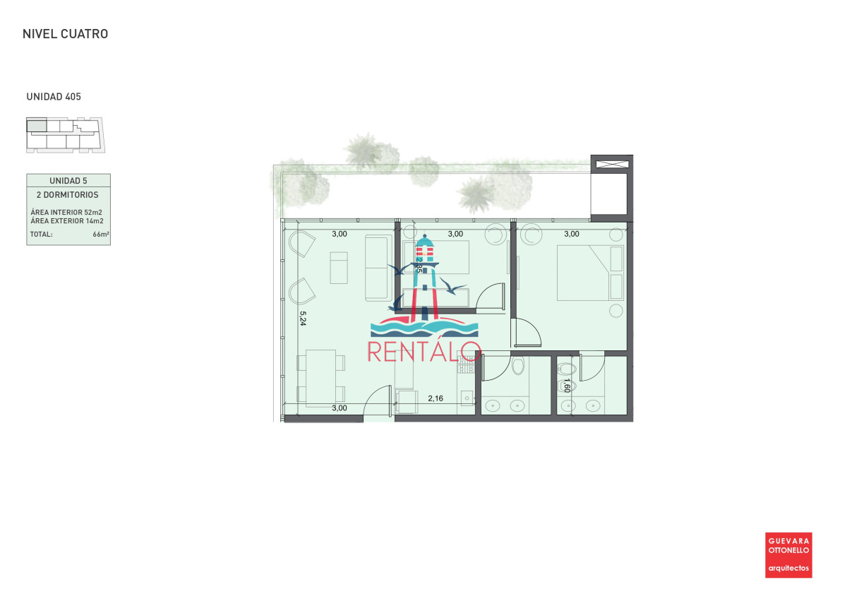 Apartamento ID.440 - Apartamento de 1 dormitorio en Punta del este en venta a estrenar oportunidad 