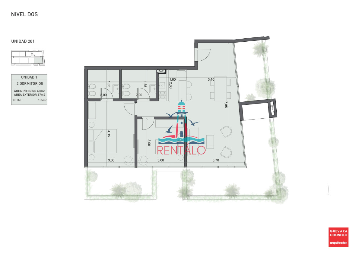 Apartamento ID.440 - Apartamento de 1 dormitorio en Punta del este en venta a estrenar oportunidad 