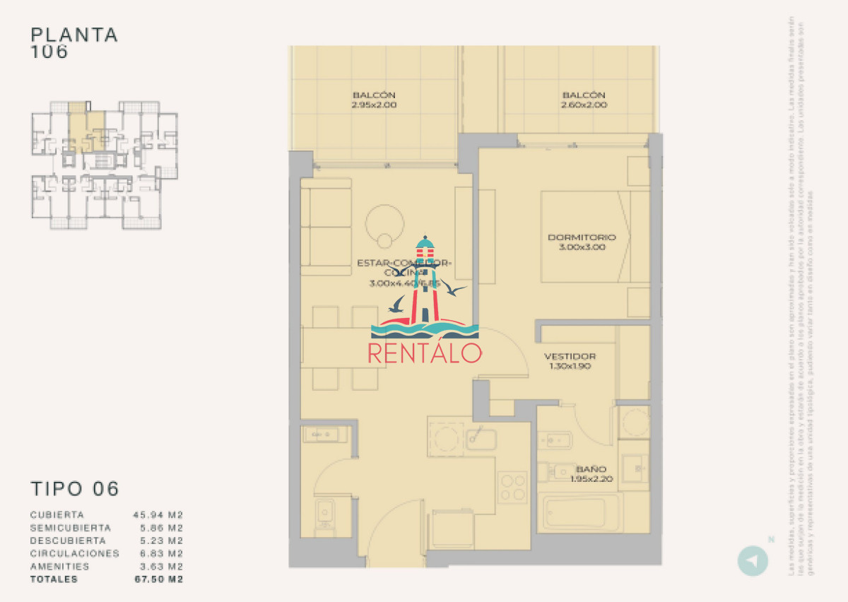 Apartamento ID.527 - Apartamento de 1 dormitorio en pozo en Punta del este