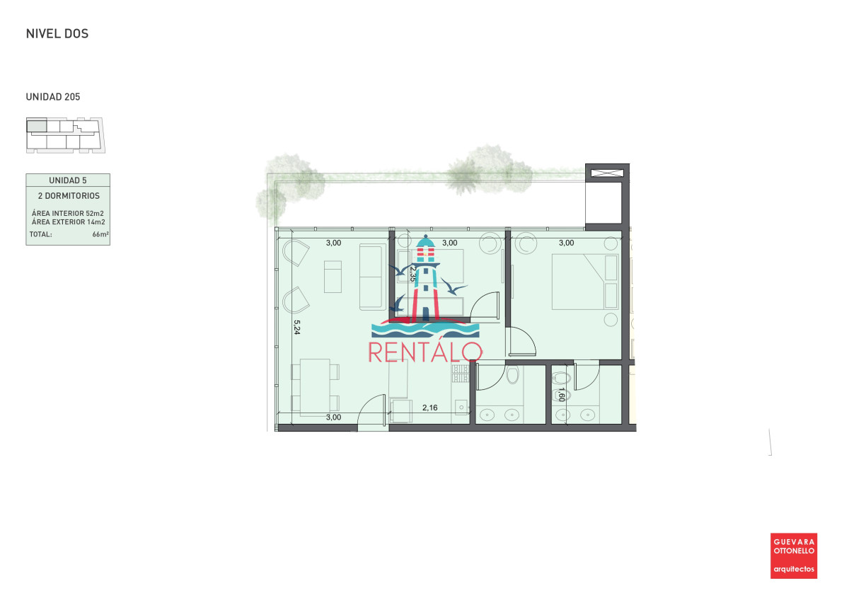 Apartamento ID.440 - Apartamento de 1 dormitorio en Punta del este en venta a estrenar oportunidad 