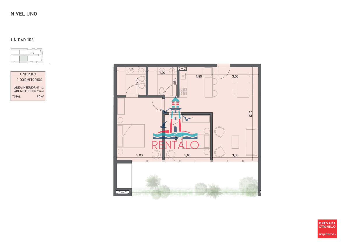 Apartamento ID.440 - Apartamento de 1 dormitorio en Punta del este en venta a estrenar oportunidad 