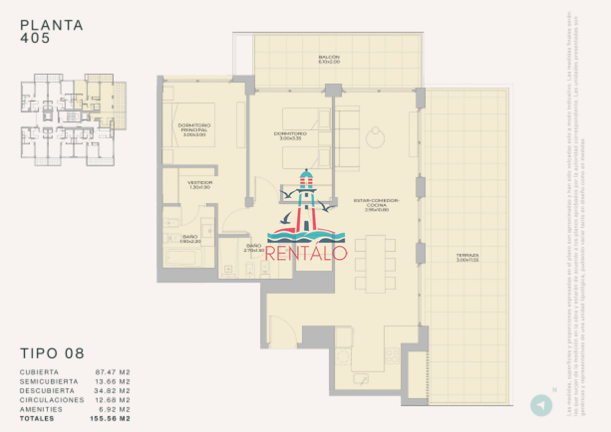 Apartamento ID.527 - Apartamento de 1 dormitorio en pozo en Punta del este
