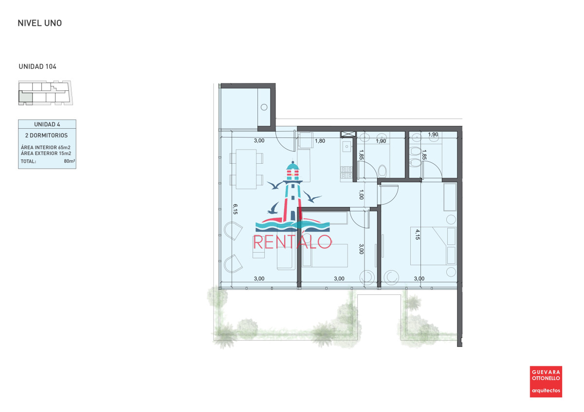 Apartamento ID.440 - Apartamento de 1 dormitorio en Punta del este en venta a estrenar oportunidad 