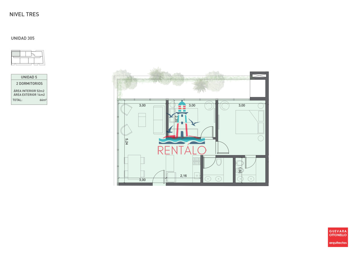 Apartamento ID.440 - Apartamento de 1 dormitorio en Punta del este en venta a estrenar oportunidad 