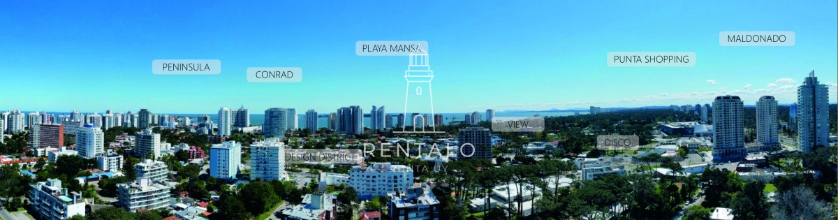 Apartamento ID.1014 - Apartamento en venta 1 dormitorio y medio en Punta del este a estrenar Full amenities 