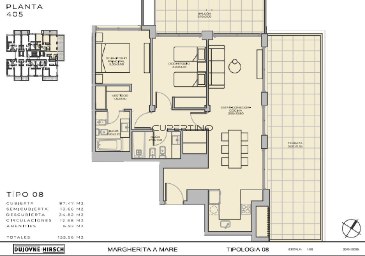 Apartamento ID.629 - Lanzamiento en Peninsula - Margherita A Mare Residences, departamento de 1 dorm