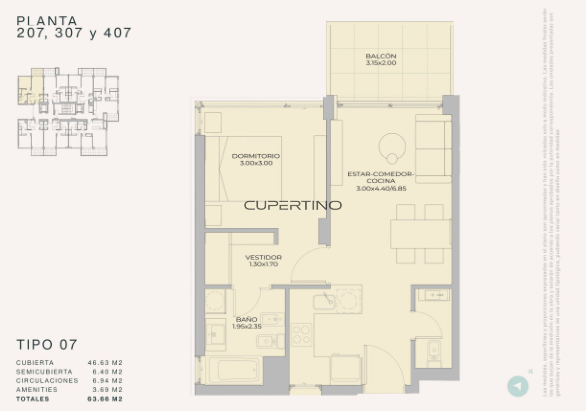 Apartamento ID.629 - Lanzamiento en Peninsula - Margherita A Mare Residences, departamento de 1 dorm