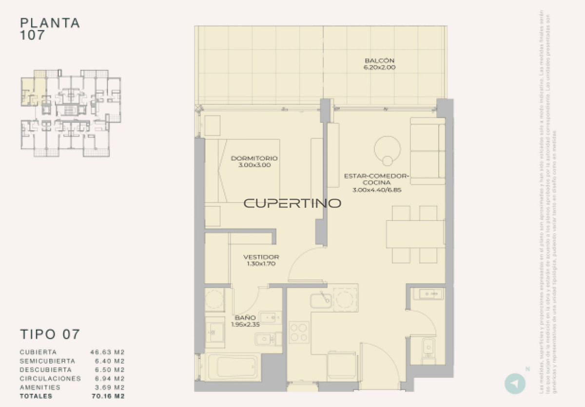 Apartamento ID.629 - Lanzamiento en Peninsula - Margherita A Mare Residences, departamento de 1 dorm