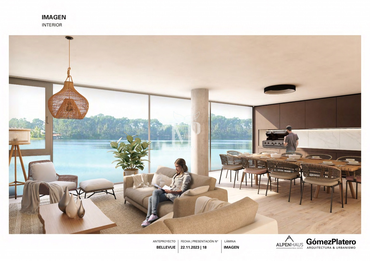 Apartamento ID.151 - Venta Apartamento de 2 Dormitorios con vista al lago en Parque Carrasco Canelones