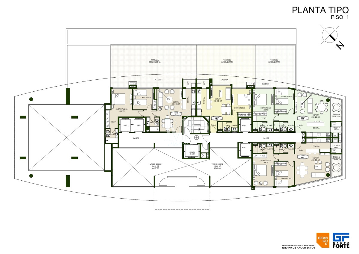 Apartamento ID.134 - Lanzamiento, Playa Brava - Torre Manglar Albor, departamento 2 dormitorios