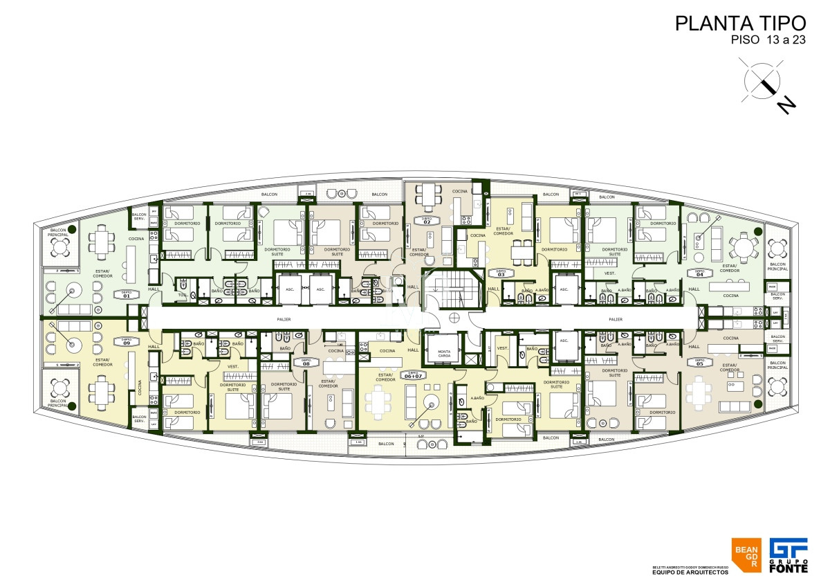Apartamento ID.134 - Lanzamiento, Playa Brava - Torre Manglar Albor, departamento 2 dormitorios
