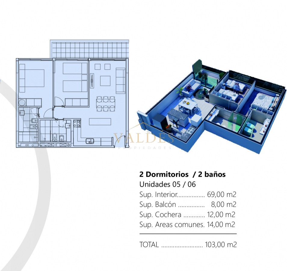 Apartamento ID.5276 - Vende apartamento de 1 dormitorio y medio en Punta del Este 