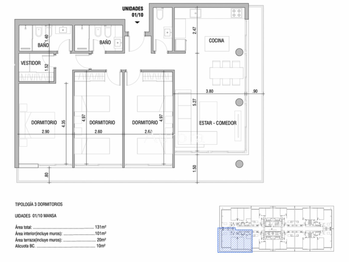 Apartamento ID.274 - Departamento de 1 dormitorio en venta en Torre nueva a pasos de mar