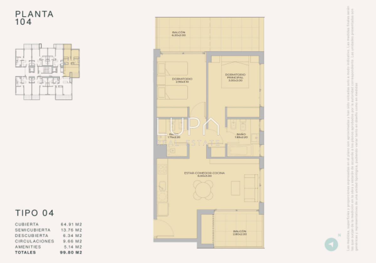 Apartamento ID.85545 - Apto 1 Dorm, 1 Baño - Margherita a Mare Residences.