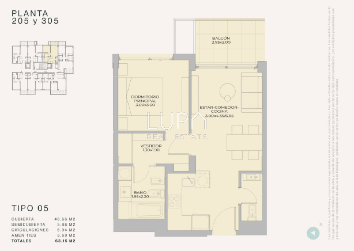 Apartamento ID.85545 - Apto 1 Dorm, 1 Baño - Margherita a Mare Residences.