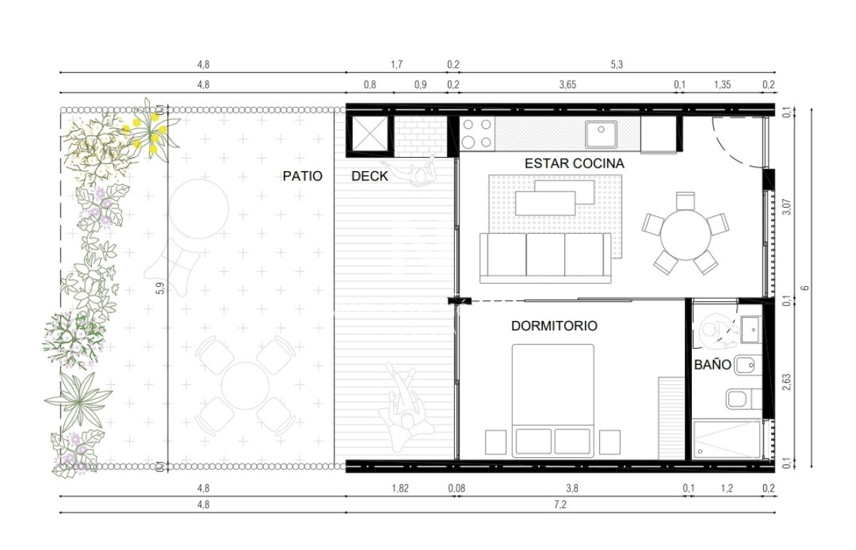 Vende a estrenar apartamento de 1 dormitorio en Punta Ballena - NDM27549A