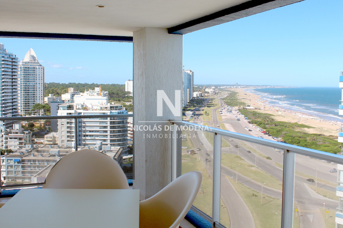 Vende apartamento en Brava, Punta del Este con 3 dormitorios y excelente vista. - NDM25245A
