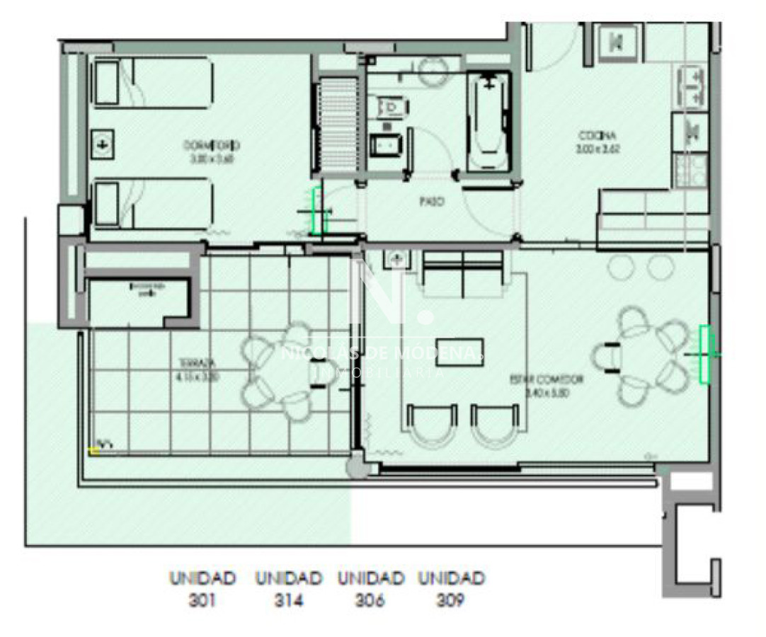Departamento de 1 dormitorio en venta en Solanas - NDM18630A