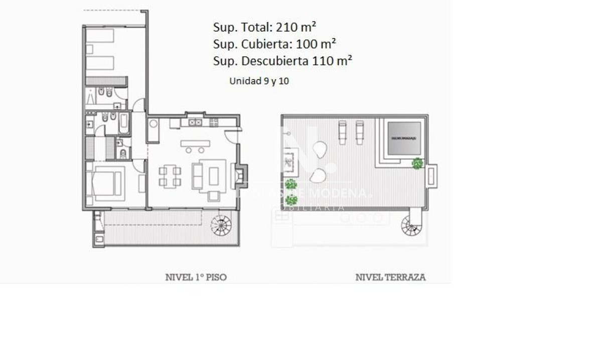 Vende apartamento de 2 dormitorios con terraza en Punta Ballena.