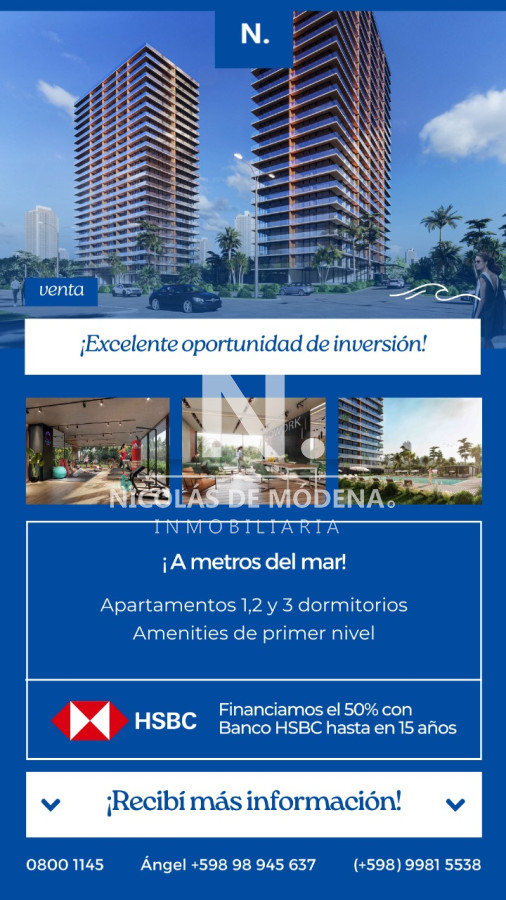 LAnzamiento, departamento de 1 dormitorio en venta, Torre II - Torres del Este