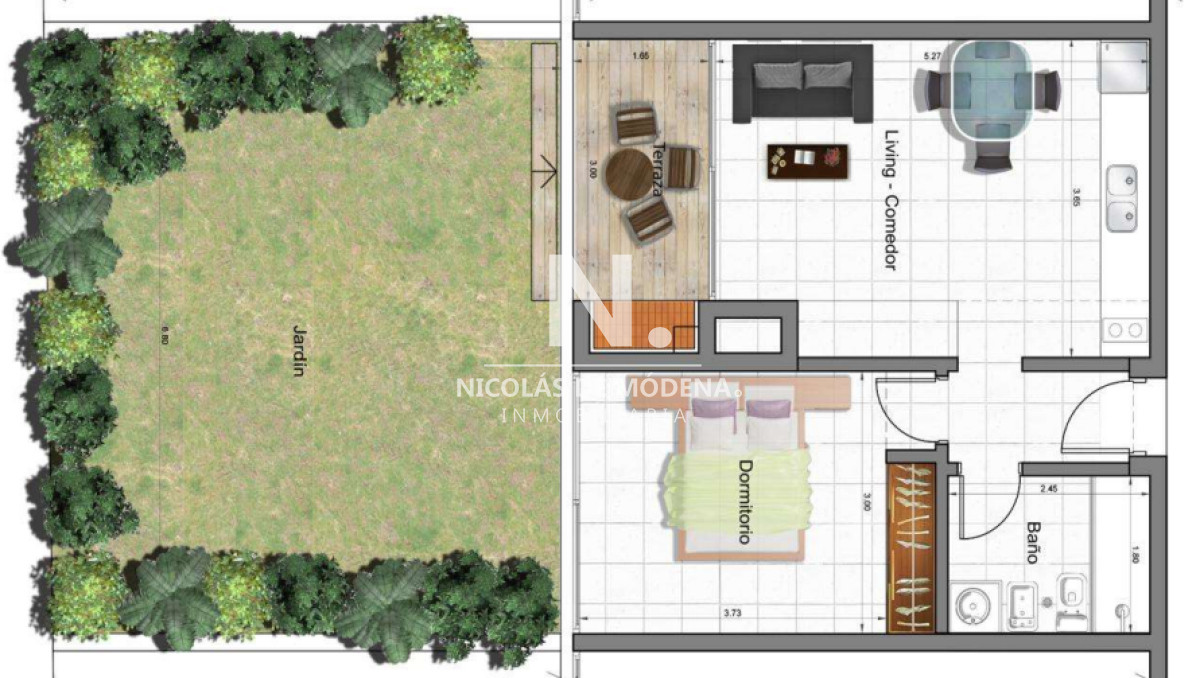 En venta apartamento de 1 dormitorio en Punta del Este.  - NDM27094A