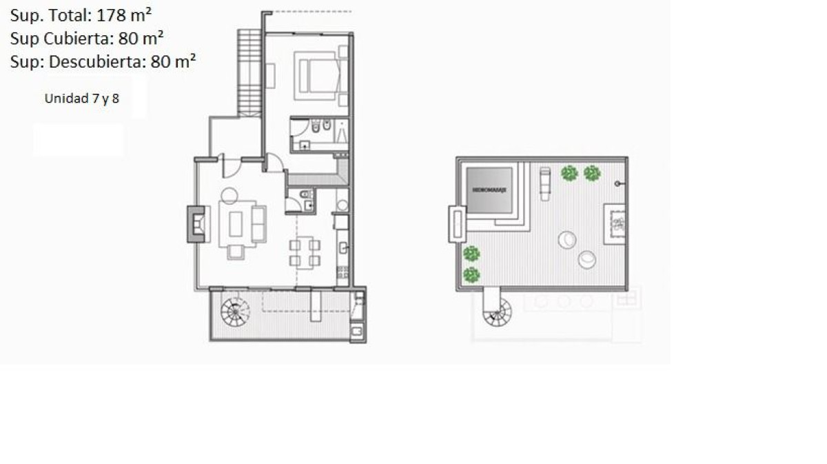 Apartamento de 1 dormitorio en venta, terraza con parrillero propia en Punta Ballena.