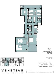 Venetian de 3 dormmitorios en suite, en venta