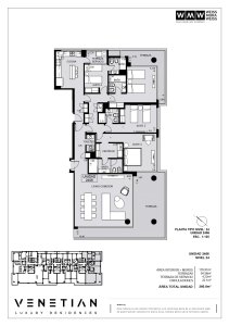 Espectacular departamento de 4 suites en venta frente al mar. Venetian Luxury