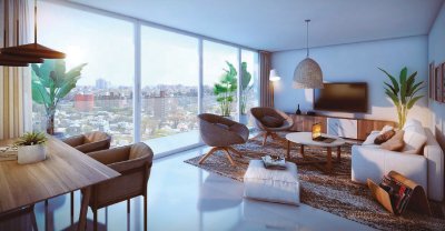 Venta Monoambiente en Pocitos con parrillero exlusivo