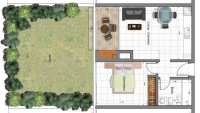 En venta apartamento de 1 dormitorio en Punta del Este. 