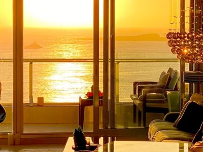 Vista inigualable al mar desde departamento en Seasons Tower