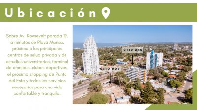 Se venden unidades de 2 dormitorio en edificio Otto Dos, Mansa. Punta del Este