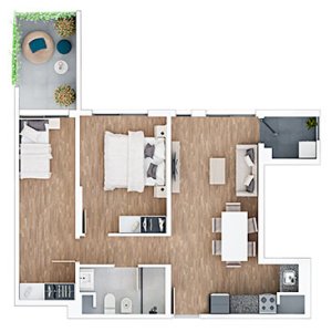 Comodo apartamento ideal para invertir 