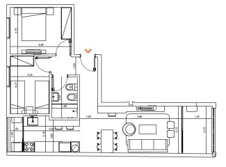Apartamento en Venta de 2 dormitorios en zona Barrio Sur