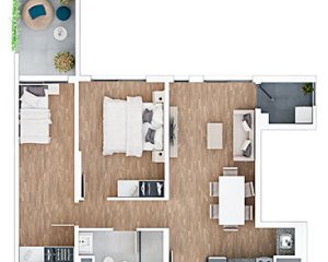 Comodo apartamento ideal para invertir