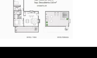 Vende apartamento de 2 dormitorios con terraza en Punta Ballena.