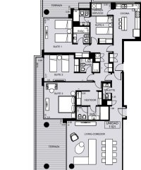 Hermoso departamento a estrenar en torre de premium, frente al mar.  Venetian.