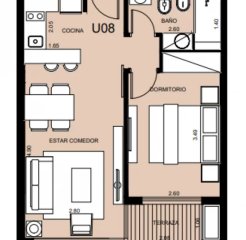 Departamento en venta muy cómodo e iluminado de 1 dormitorio en suite