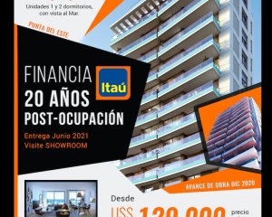 Oportunidad en playa brava, financiado a 20 años con Banco Itau