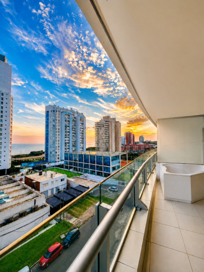 Departamento en venta en Seasons Tower, a metros del mar.